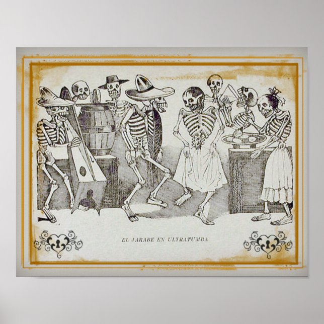 José  Posada-El jarabe en ultratumba 14"x11" Print (Front)