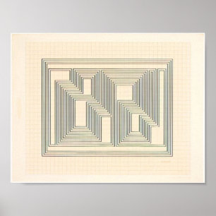 josef albers - graphic tectonic poster