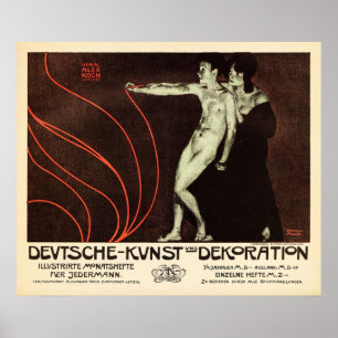 Josef Rudolf Witzel 1898 DEUTSCHE KUNST UND DEKORA Poster