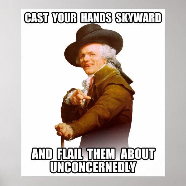 Josepf Ducreux rap Hands Skyward Poster (Front)