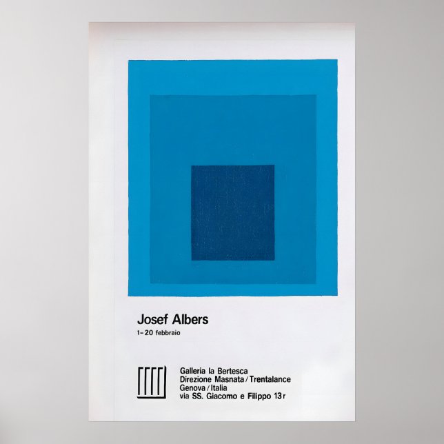 Joseph Albers Abstract Art Exhibition Poster (Front)