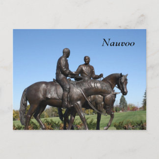 Joseph and Hyrum Smith Statue Postcard