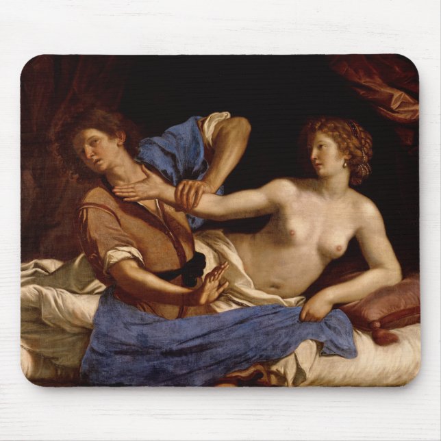 Joseph and the Wife of Potiphar, c.1649 Mouse Pad (Front)