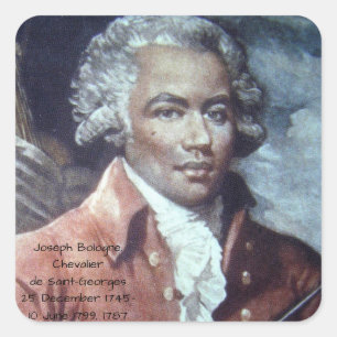 Joseph Bologne, Chevalier de Saint-Georges Square Sticker
