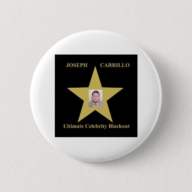 Joseph Carrillo - Ultimate Celebrity Blackout 6 Cm Round Badge (Front)