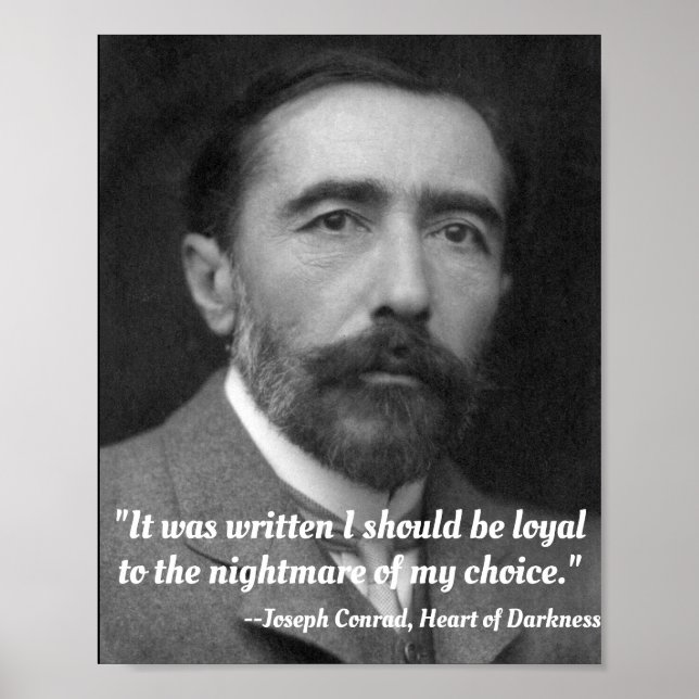 Joseph Conrad quote on Nightmares Poster (Front)