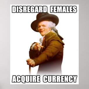 Joseph Ducreux Acquire Currency Poster