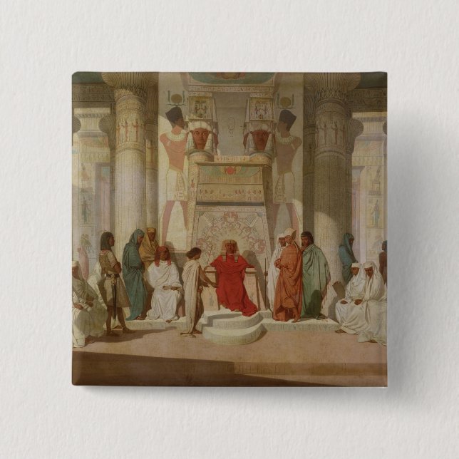 Joseph Explaining Pharaoh's Dreams 15 Cm Square Badge (Front)