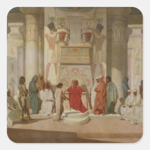 Joseph Explaining Pharaoh's Dreams Square Sticker