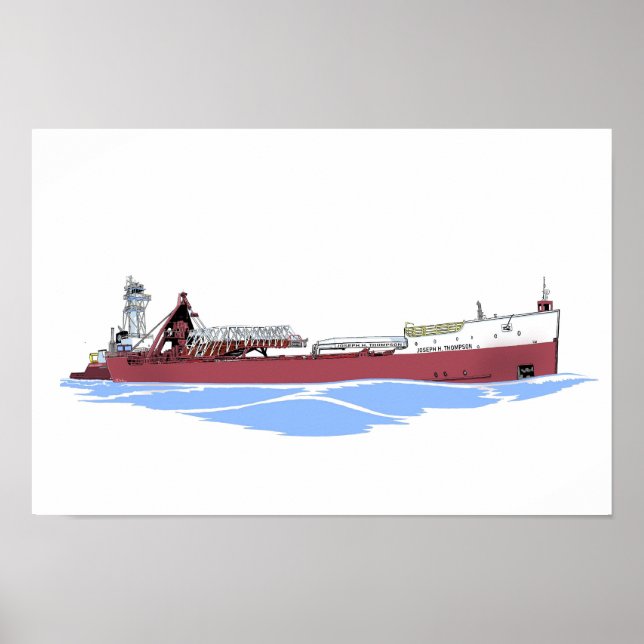Joseph H. Thompson and tug Laura L. VanEnkevort Poster (Front)
