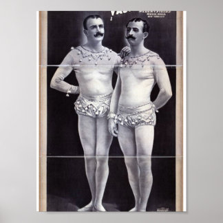 Joseph Hart Vaudeville, 'The Vanaukens' Retro Thea Poster