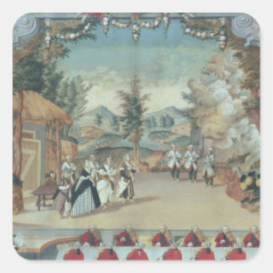 Joseph Haydn at first performance of his opera Square Sticker
