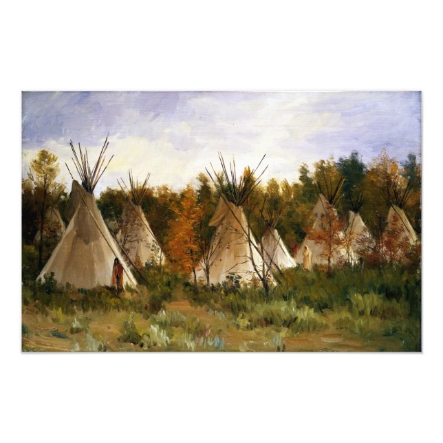 Joseph Henry Sharp The Summer Camp Poster (Front)