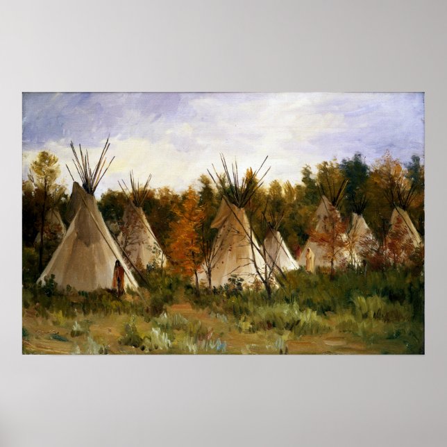 Joseph Henry Sharp The Summer Camp Poster (Front)