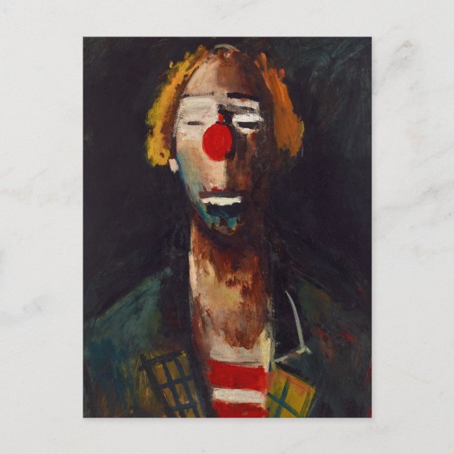 Joseph Kutter Clown Portrait Postcard (Front)