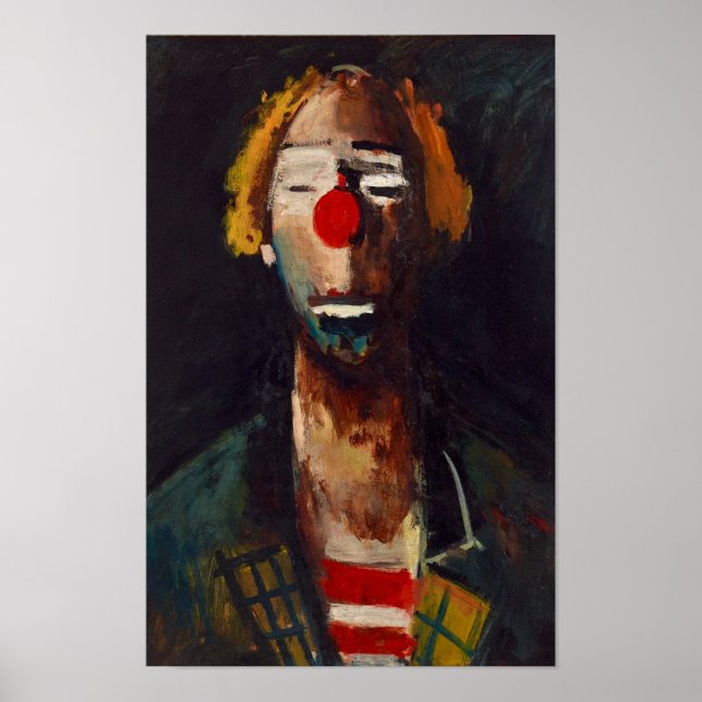 Joseph Kutter Clown Portrait Poster (Front)