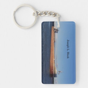 Joseph L. Block recatangle key chain