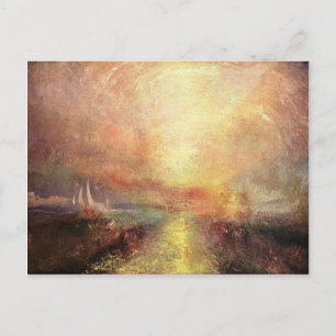 Joseph Mallord Turner - Yacht approaching the coas Postcard