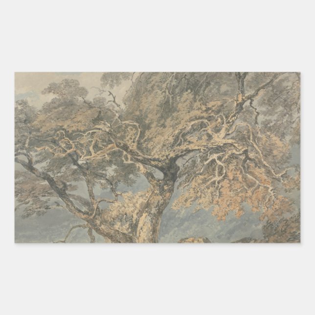 Joseph Mallord William Turner - A Great Tree Rectangular Sticker (Front)