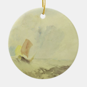 Joseph Mallord William Turner A Sea Piece - A Ro Ceramic Tree Decoration