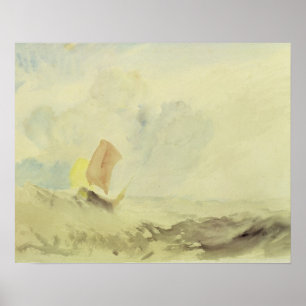 Joseph Mallord William Turner   A Sea Piece - A Ro Poster