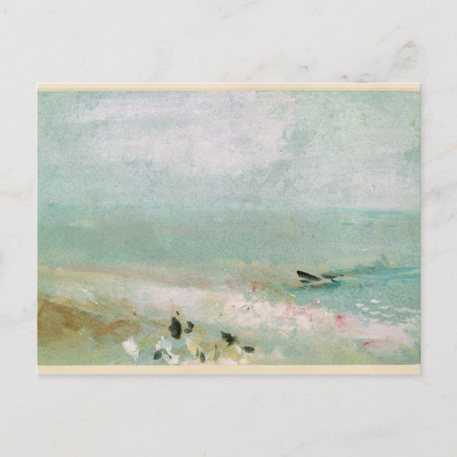 Joseph Mallord William Turner | Beach with figures Postcard (Front)