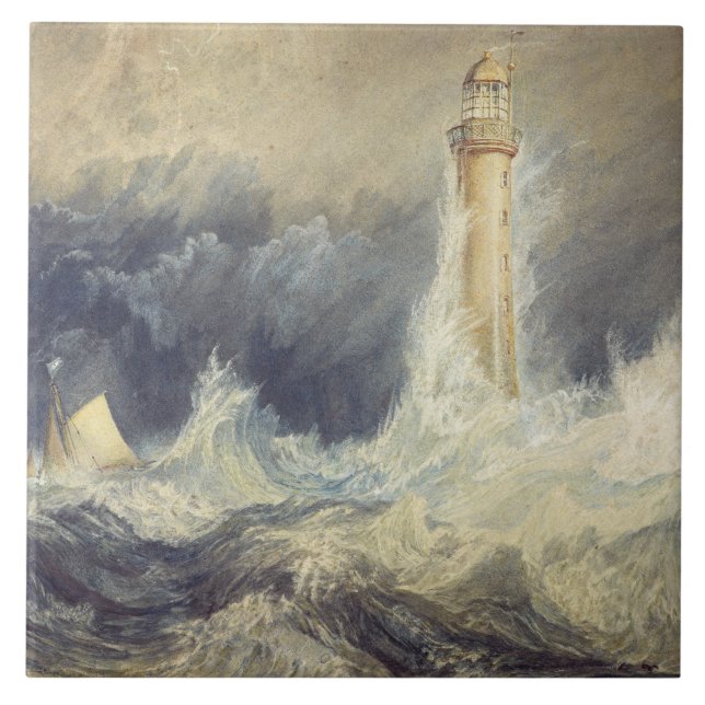 Joseph Mallord William Turner - Bell Rock Ceramic Tile (Front)
