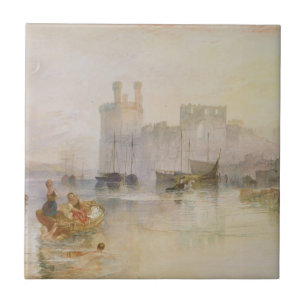 Joseph Mallord William Turner Caernarvon Castle Tile