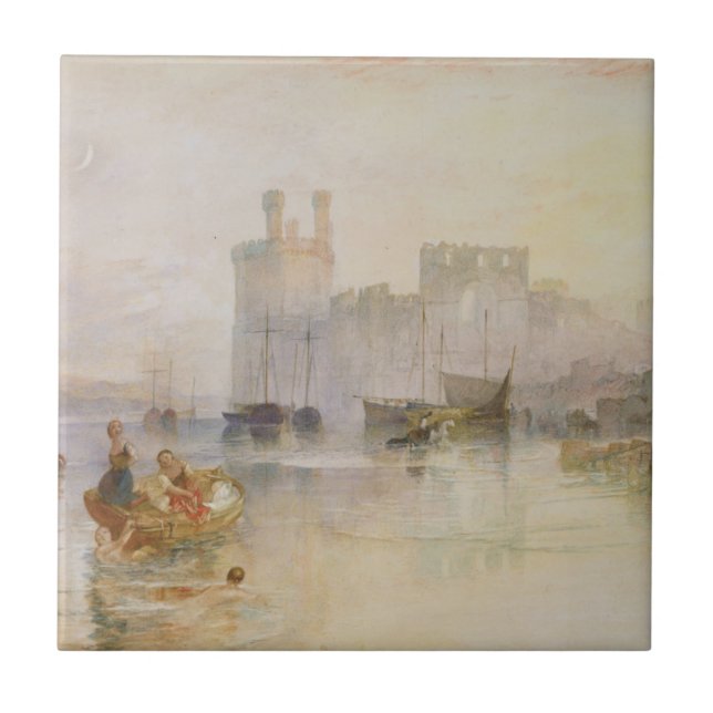 Joseph Mallord William Turner | Caernarvon Castle Tile (Front)