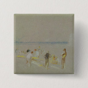 Joseph Mallord William Turner Cricket on the Goo 15 Cm Square Badge