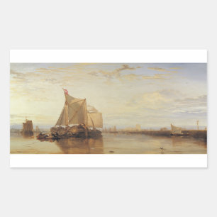 Joseph Mallord William Turner - Dort or Dordrecht Rectangular Sticker