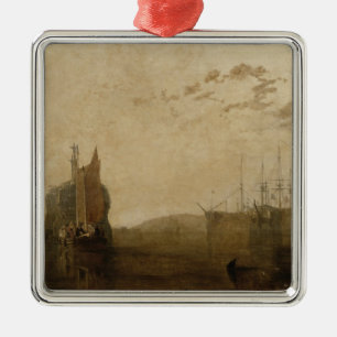 Joseph Mallord William Turner   Hulks on the Tamar Metal Tree Decoration