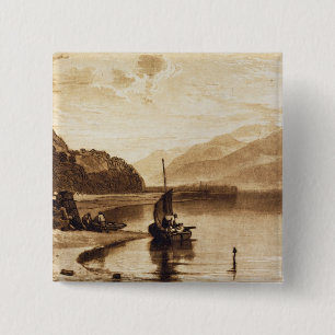 Joseph Mallord William Turner Inverary Pier, 185 15 Cm Square Badge