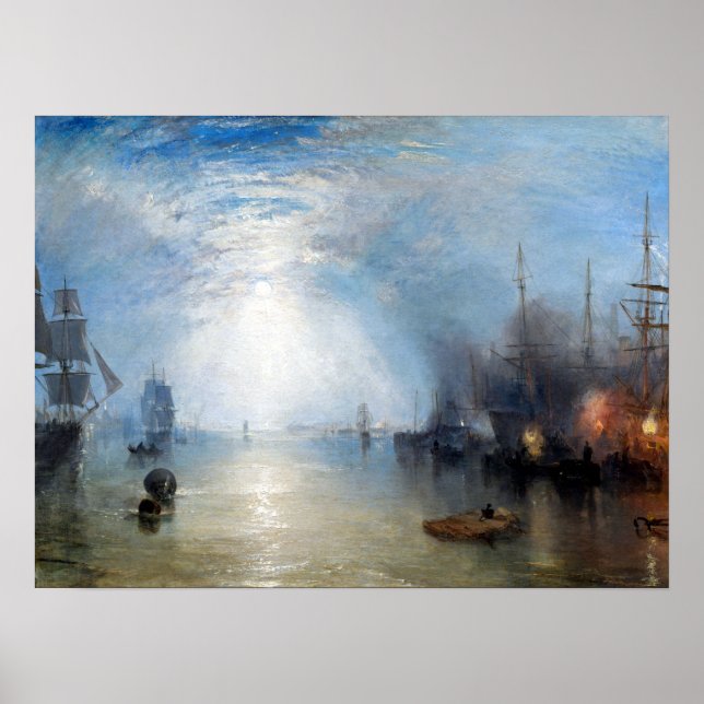 Joseph Mallord William Turner Keelmen Heaving Poster (Front)