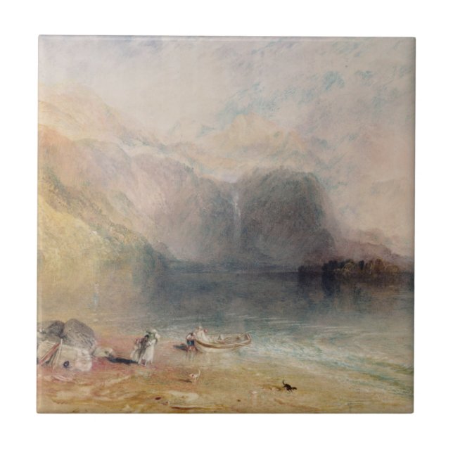 Joseph Mallord William Turner | Keswick Lake, Cumb Ceramic Tile (Front)