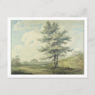 Joseph Mallord William Turner Landscape with Tre Postcard