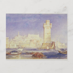 Joseph Mallord William Turner Rhodes, c.1823-24 Postcard