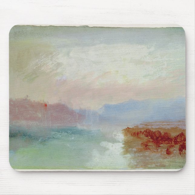 Joseph Mallord William Turner | River scene, 1834 Mouse Pad (Front)