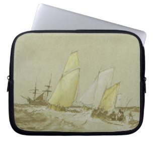 Joseph Mallord William Turner Shipping, c.1828-3 Laptop Sleeve