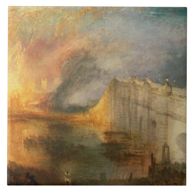 Joseph Mallord William Turner - The Burning of the Ceramic Tile (Front)