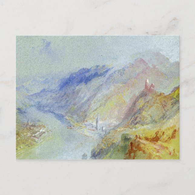 Joseph Mallord William Turner | The Castle of Trau Postcard (Front)
