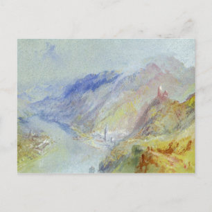 Joseph Mallord William Turner   The Castle of Trau Postcard