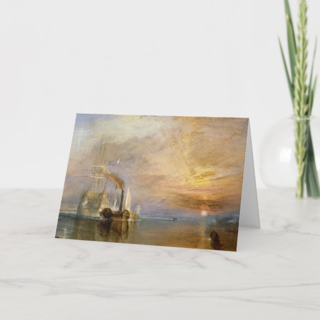 Joseph Mallord William Turner | The "Fighting Teme Card (Front)