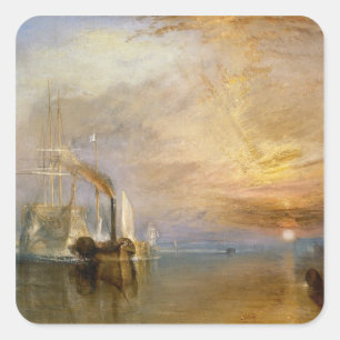 Joseph Mallord William Turner   The "Fighting Teme Square Sticker