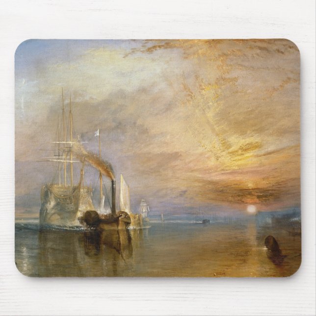 Joseph Mallord William Turner | The Fighting Temer Mouse Pad (Front)