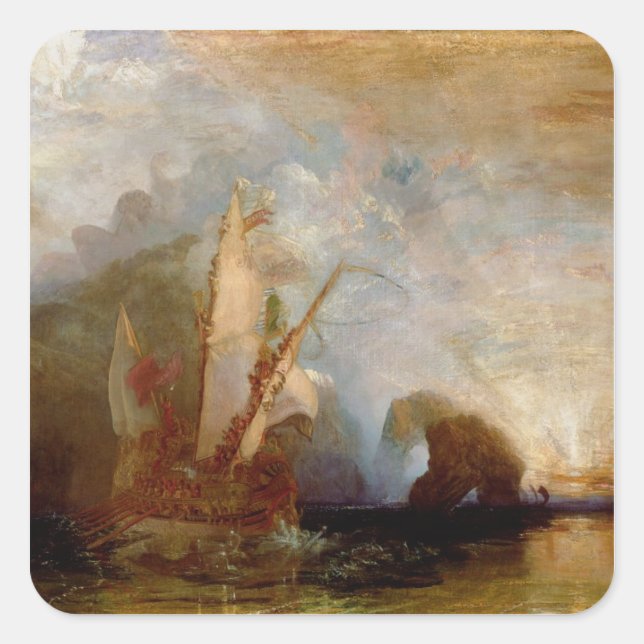 Joseph Mallord William Turner | Ulysses Deriding P Square Sticker (Front)