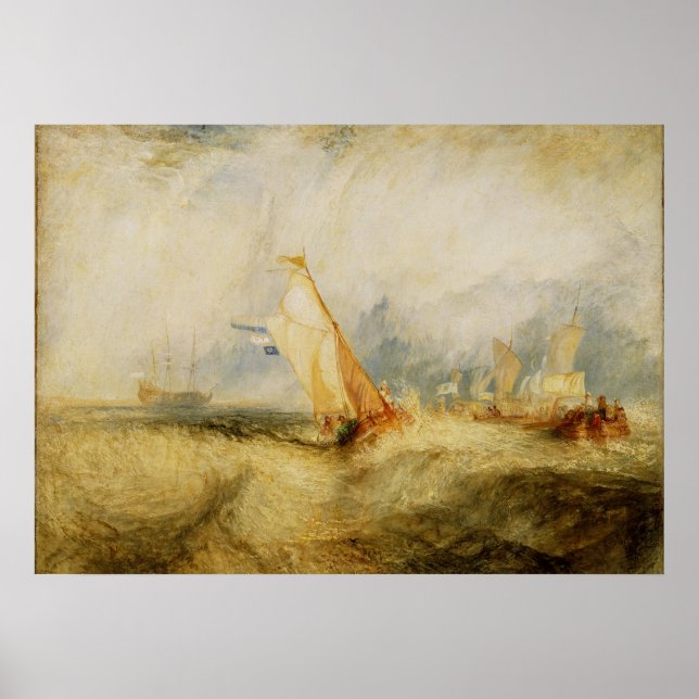 Joseph Mallord William Turner | Van Tromp Going Ab Poster (Front)