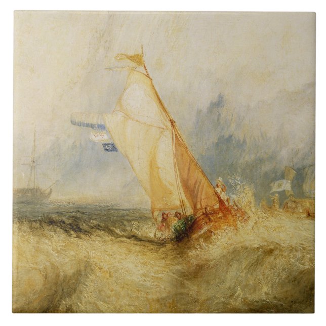 Joseph Mallord William Turner | Van Tromp Going Ab Tile (Front)