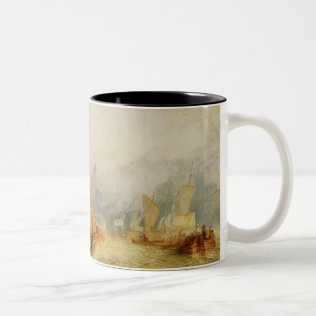 Joseph Mallord William Turner | Van Tromp Going Ab Two-Tone Coffee Mug (Right)