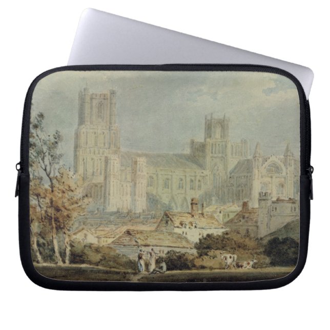 Joseph Mallord William Turner | View of Ely Cathed Laptop Sleeve (Front)